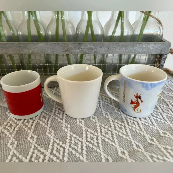 3 piece Bundle Starbucks Espresso Cups with handle. From 2004, 2014 and 2015. - Picture 3 of 6